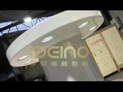 Высокая алюминиевая керамическая облицовка с изгибом Промышленная химическая стабильность